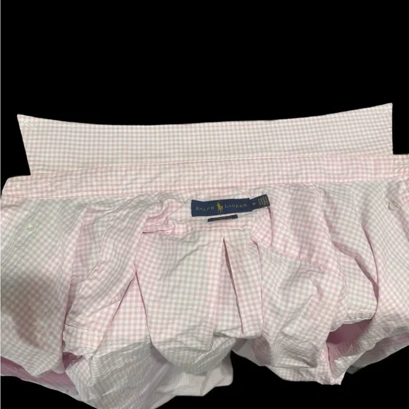 Ralph Lauren Men's Pink Gingham Button Down Shirt - Picture 4 of 6